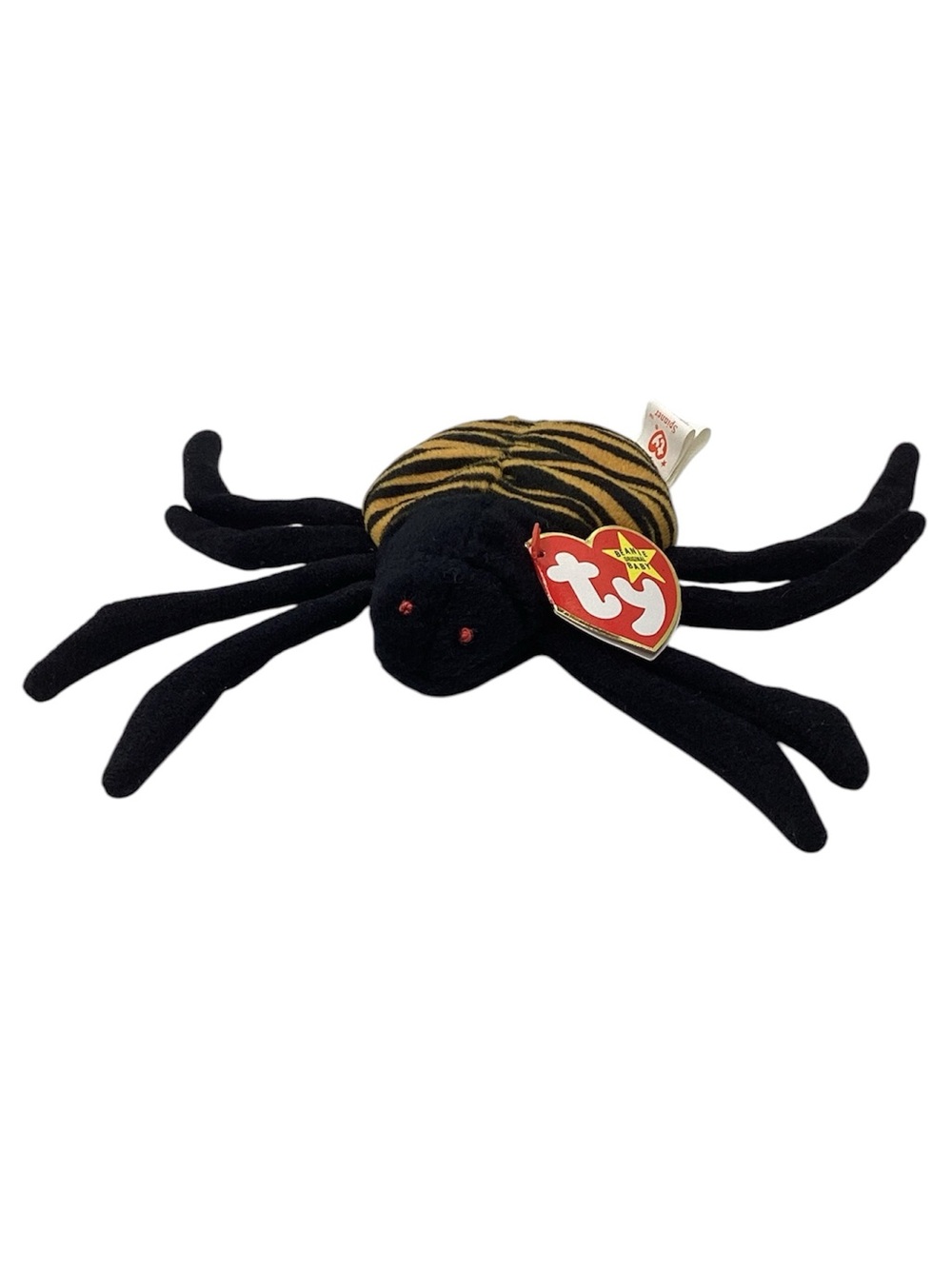 🐵 TY “Spinner” Beanie Baby Spider with Black Legs - NWT